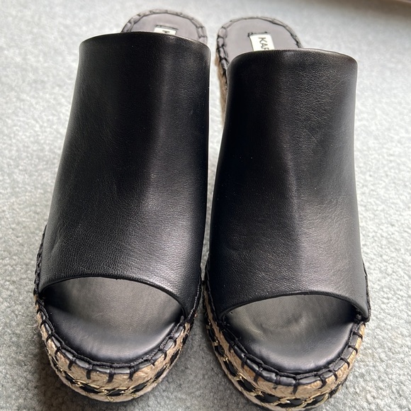 Karl Lagerfeld Paris
Carina Leather Platform Espadrille Wedges - Picture 10 of 10